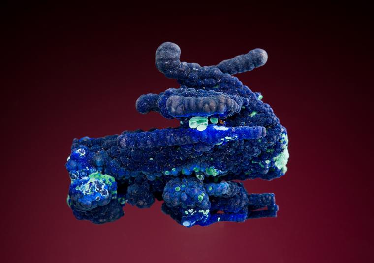 AZURITE with MALACHITE